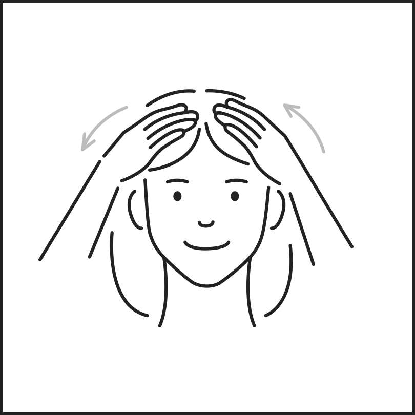 Apply an appropriate amount to the entire hair and let it blend well.