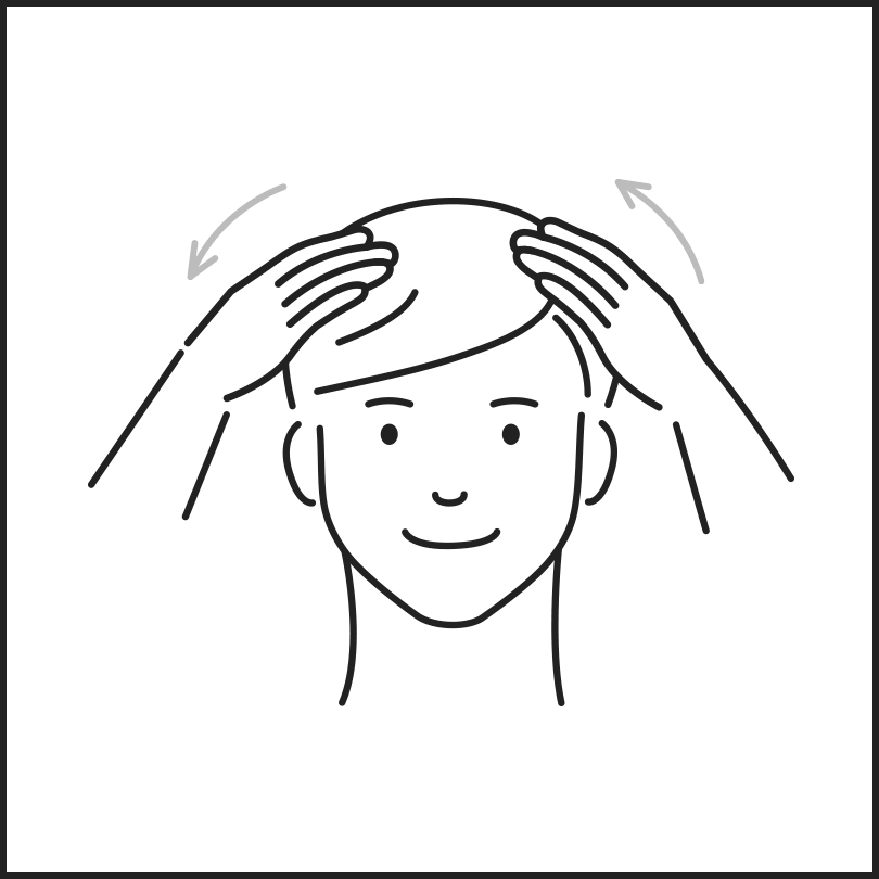 Lather, wash scalp gently like a massage and rinse thoroughly.