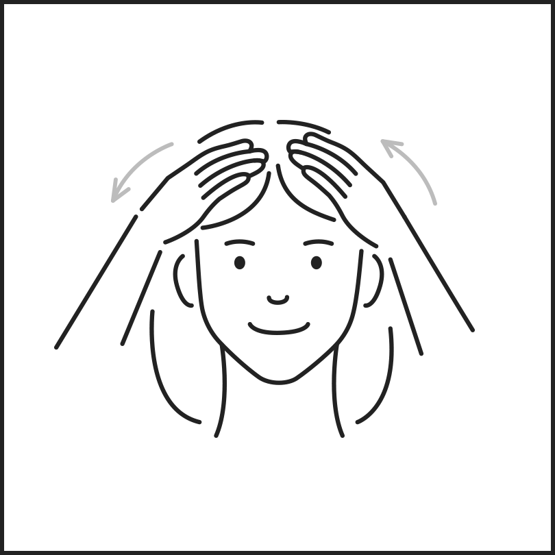 Take an appropriate amount and apply it to scalp and hair while massaging.